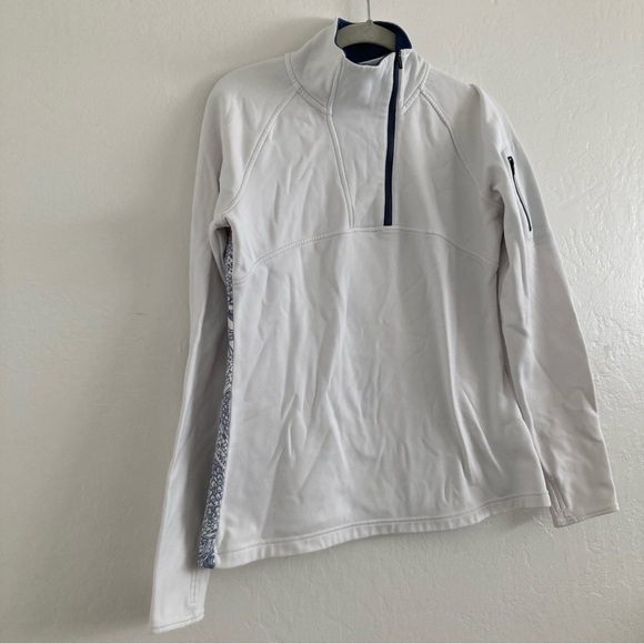 Title Nine 1/4 Zip Jacket Mock Neck Pullover Long Sleeve Workout Warmup Hiking M - Picture 2 of 12